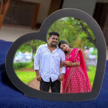 Personalized Heart Shaped shaped Puzzle