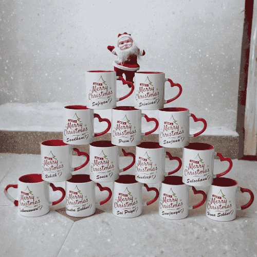 Personalized Heart Shaped Mug