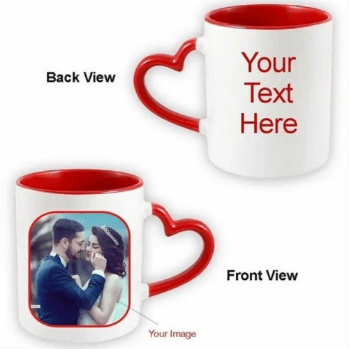Personalized Heart Shaped Mug