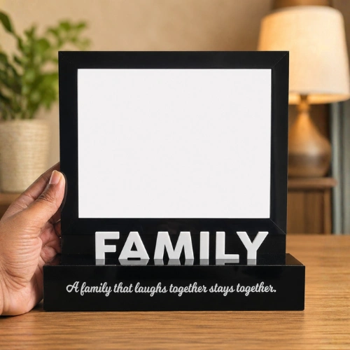 Customized Acrylic Wooden Table Top – Family Theme